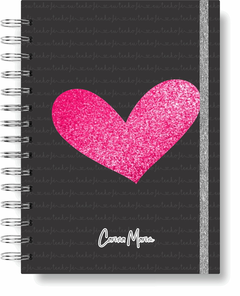 AGENDA - CORAÇÃO PINK