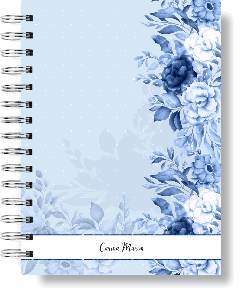 AGENDA - FLORAL AZUL
