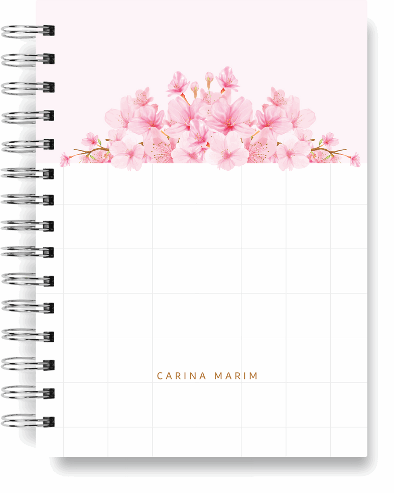 AGENDA - FLORAL ROSA E ABSTRATOS