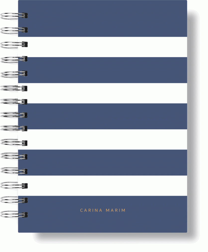 AGENDA - LISTRAS AZUL MARINHO