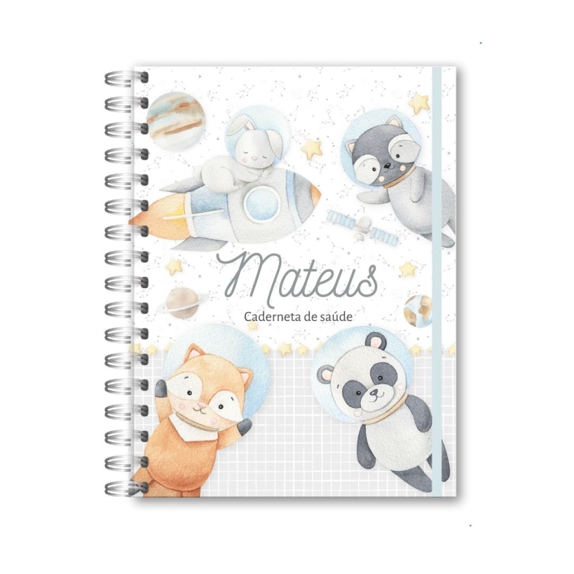CADERNETA DE SAÚDE - ASTRONAUTA ANIMAIS (2)