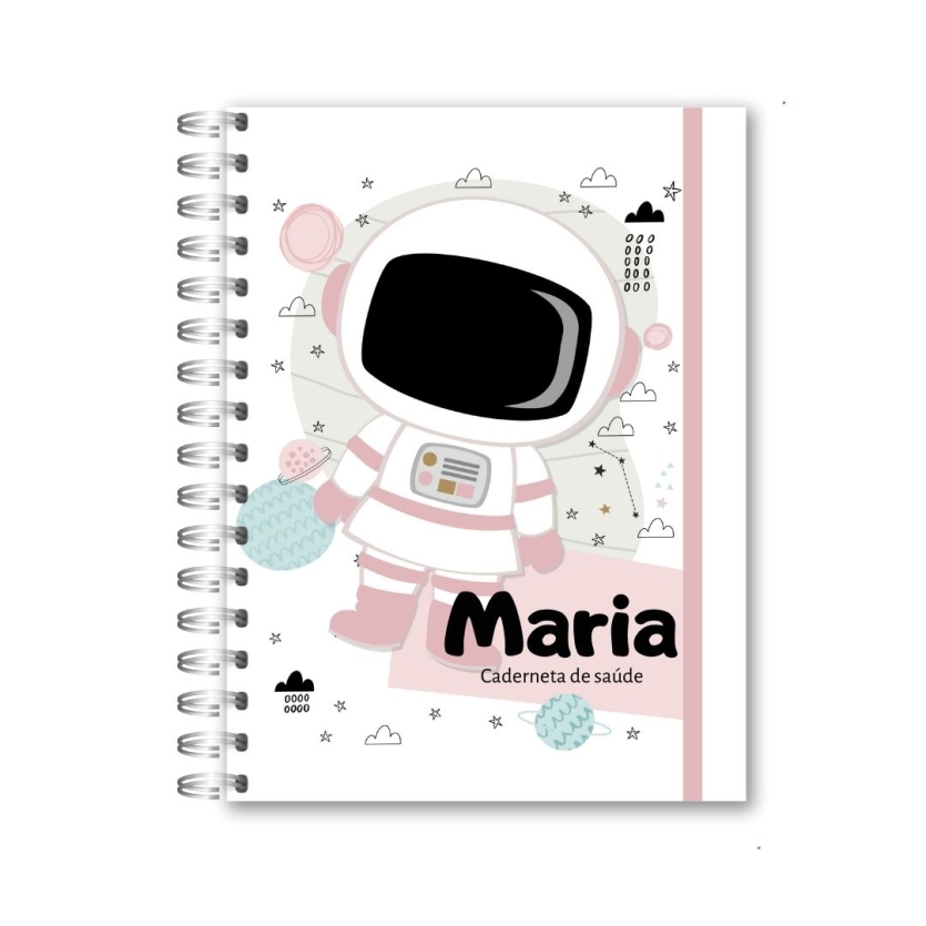 CADERNETA DE SAÚDE - ASTRONAUTA MENINA