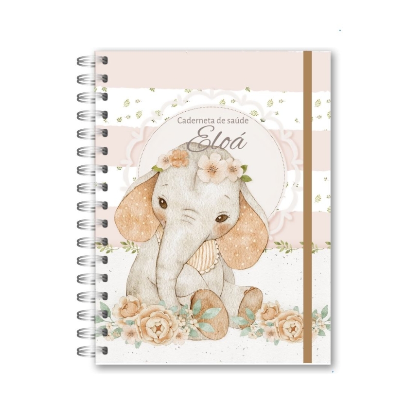 CADERNETA DE SAÚDE - BABY ELEFANTE MENINA