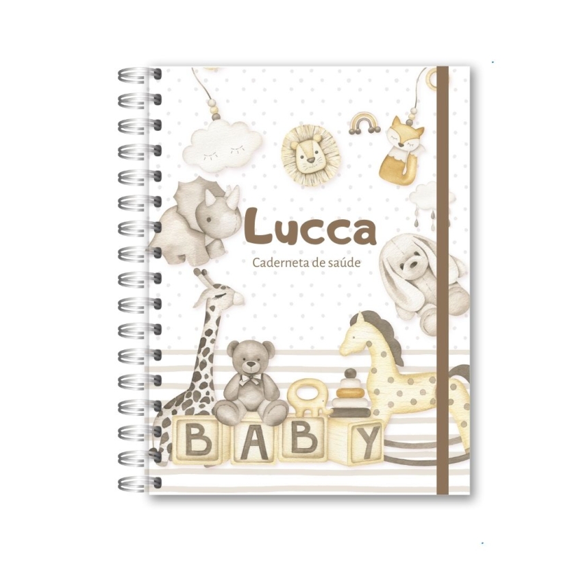 CADERNETA DE SAÚDE - BRINQUEDOS MENINO