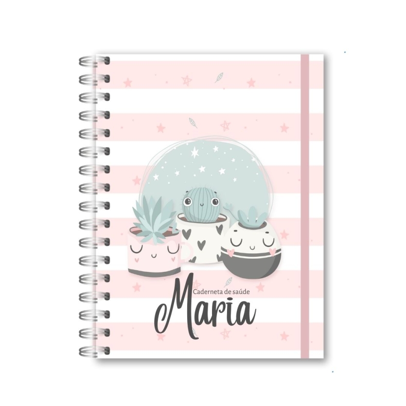 CADERNETA DE SAÚDE - CACTOS MENINA