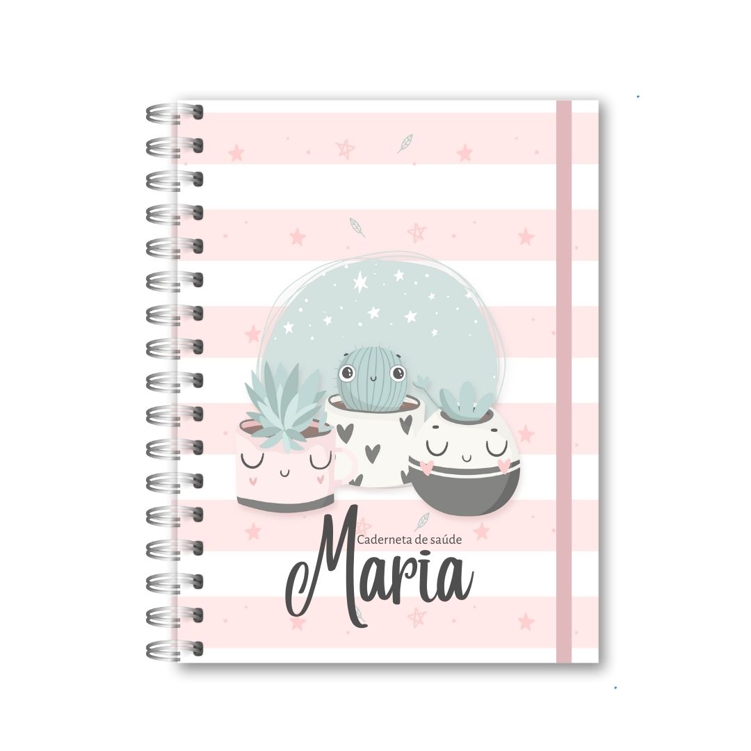 CADERNETA DE SAÚDE - CACTOS MENINA