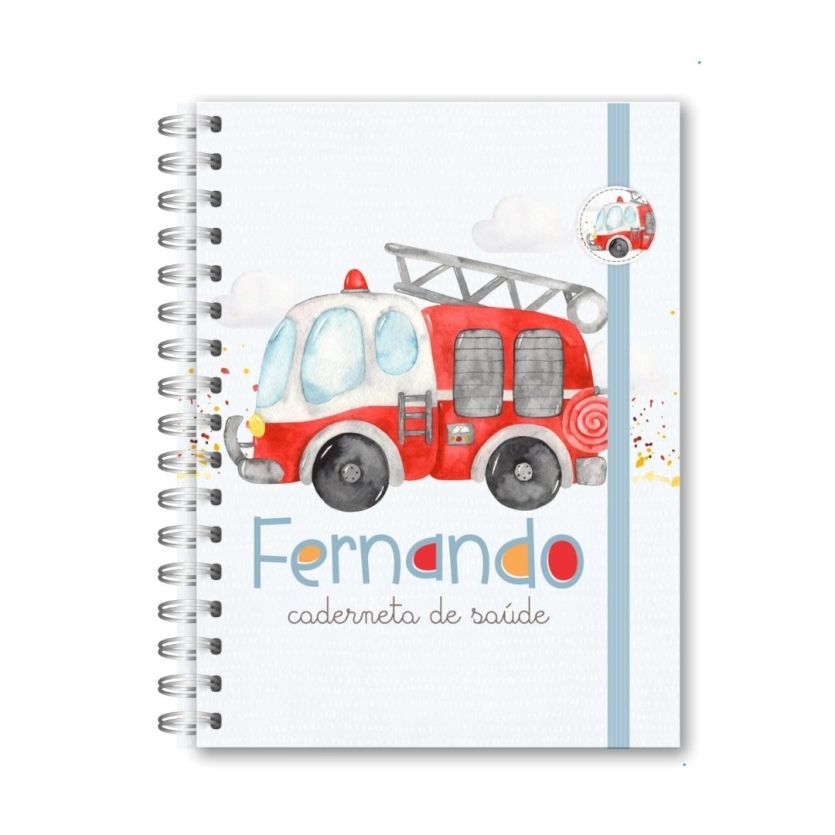 CADERNETA DE SAÚDE - CAMINHÃO DE BOMBEIRO