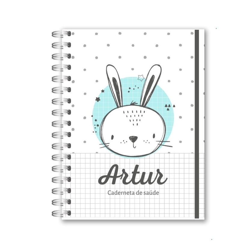 CADERNETA DE SAÚDE - COELHINHO MINIMALISTA