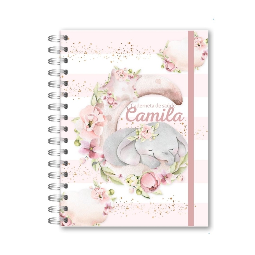 CADERNETA DE SAÚDE - ELEFANTE MENINA