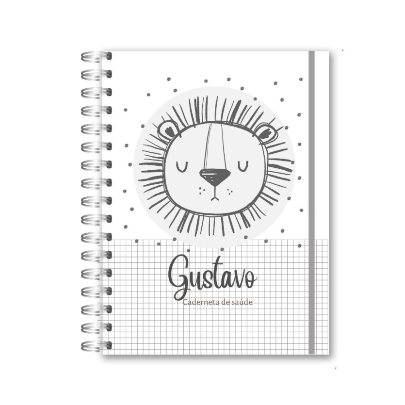 CADERNETA DE SAÚDE - LEÃOZINHO MINIMALISTA